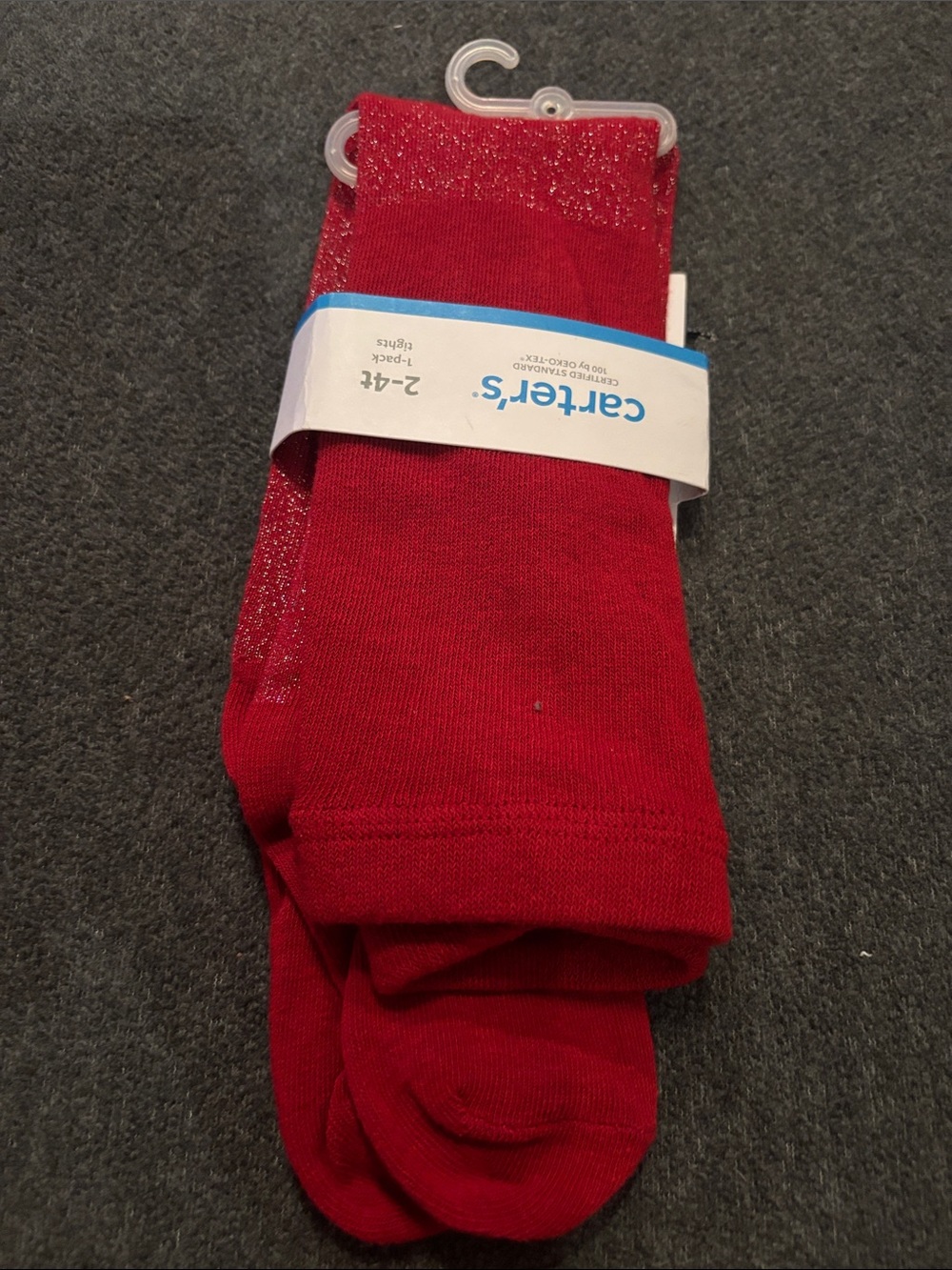 NWT Carter's Bright Red Tights